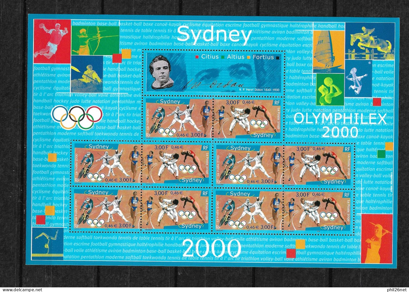 France Bloc N°31A   Jeux Olympiques  De Sydney   Neuf * * TB Jamais Plié=MNH VF Au Prix De La Poste En 2000  Soldé ! ! ! - Estate 2000: Sydney