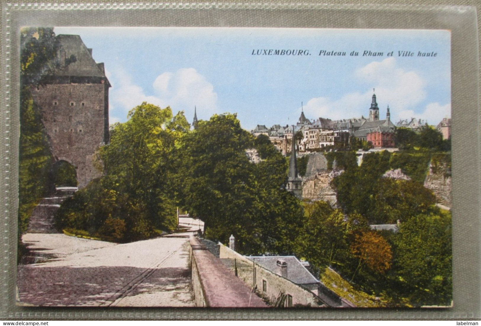 GRAND DUCHE DE LUXEMBOURG PLATEAU DU RHAM TOWN PANORAMA CARD POSTCARD CARTOLINA CARTE POSTALE ANSICHTSKARTE POSTKARTE - Burscheid