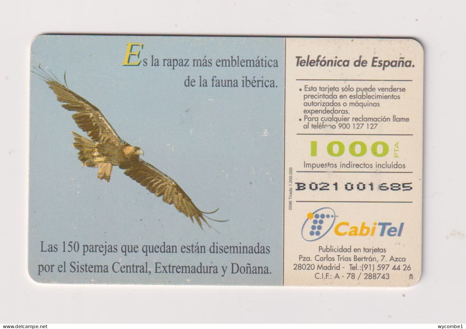 SPAIN - Imperian Eagle Chip Phonecard - Commemorative Advertisment