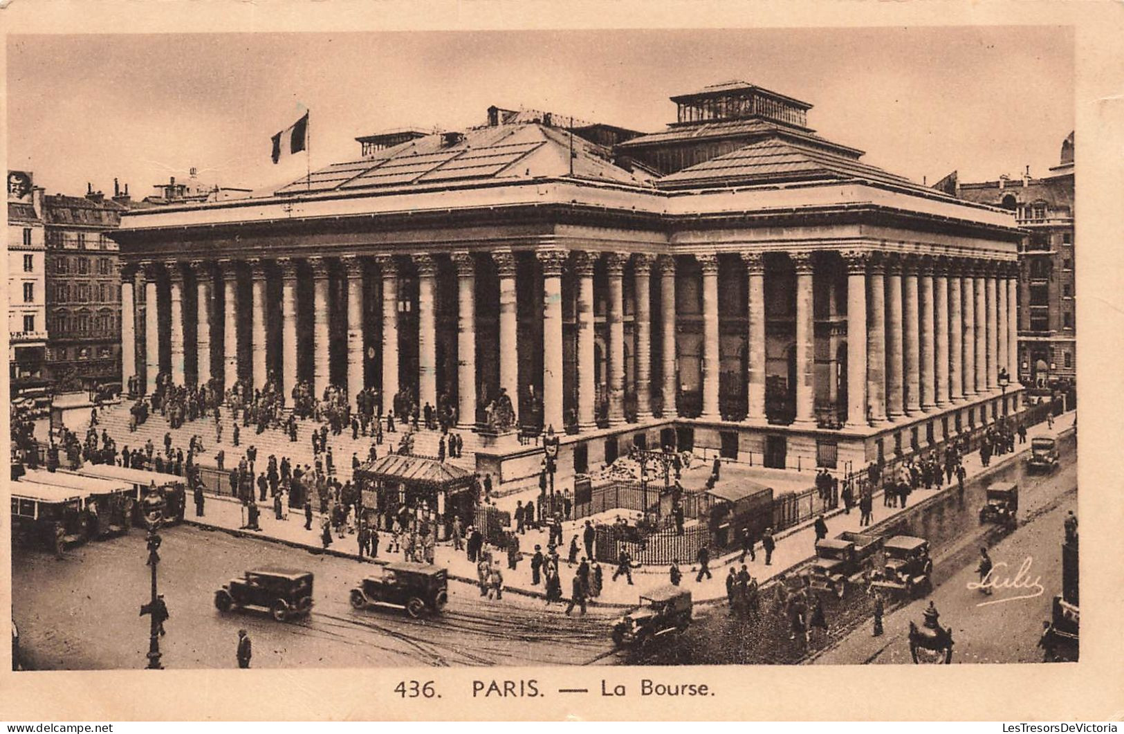 FRANCE - Paris - Vue Générale De La Bourse - Animé - Carte Postale Ancienne - Other Monuments