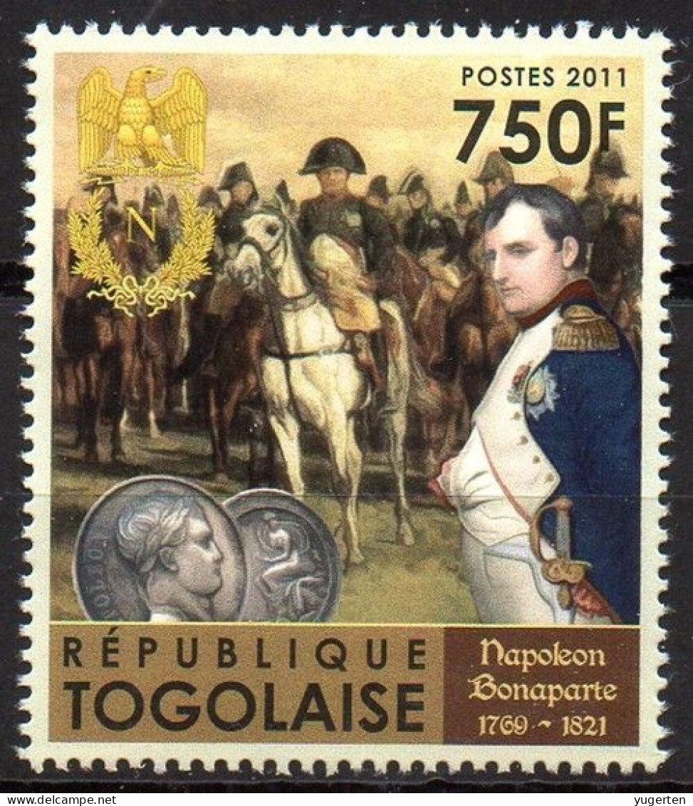 TOGO 2011 - 1v - MNH - 190th Anniversary Of Napoleon Bonaparte - Napoleone - Eagle - Aigle - France - Horse - Pferd - Napoleon