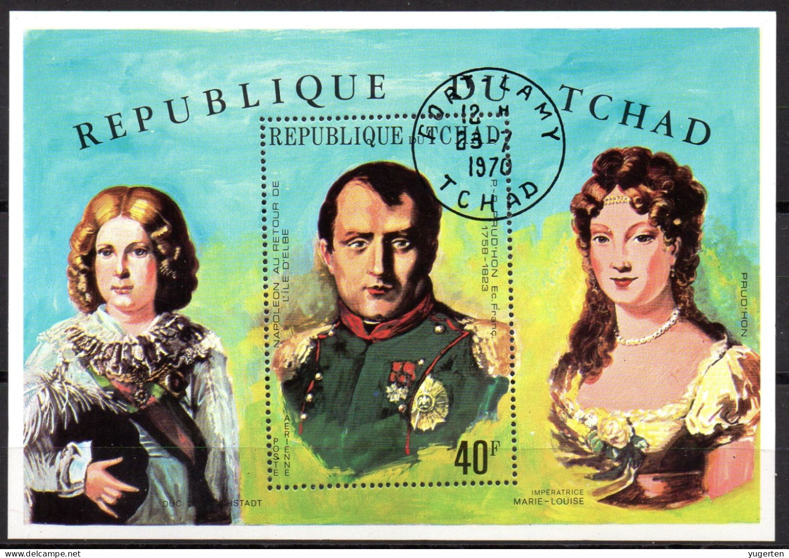 TCHA 1970 - 1 Sheet - Oblitéré - Used - CTO - Napoleon Bonaparte - Napoleone - Marie-Louise - France - Napoléon