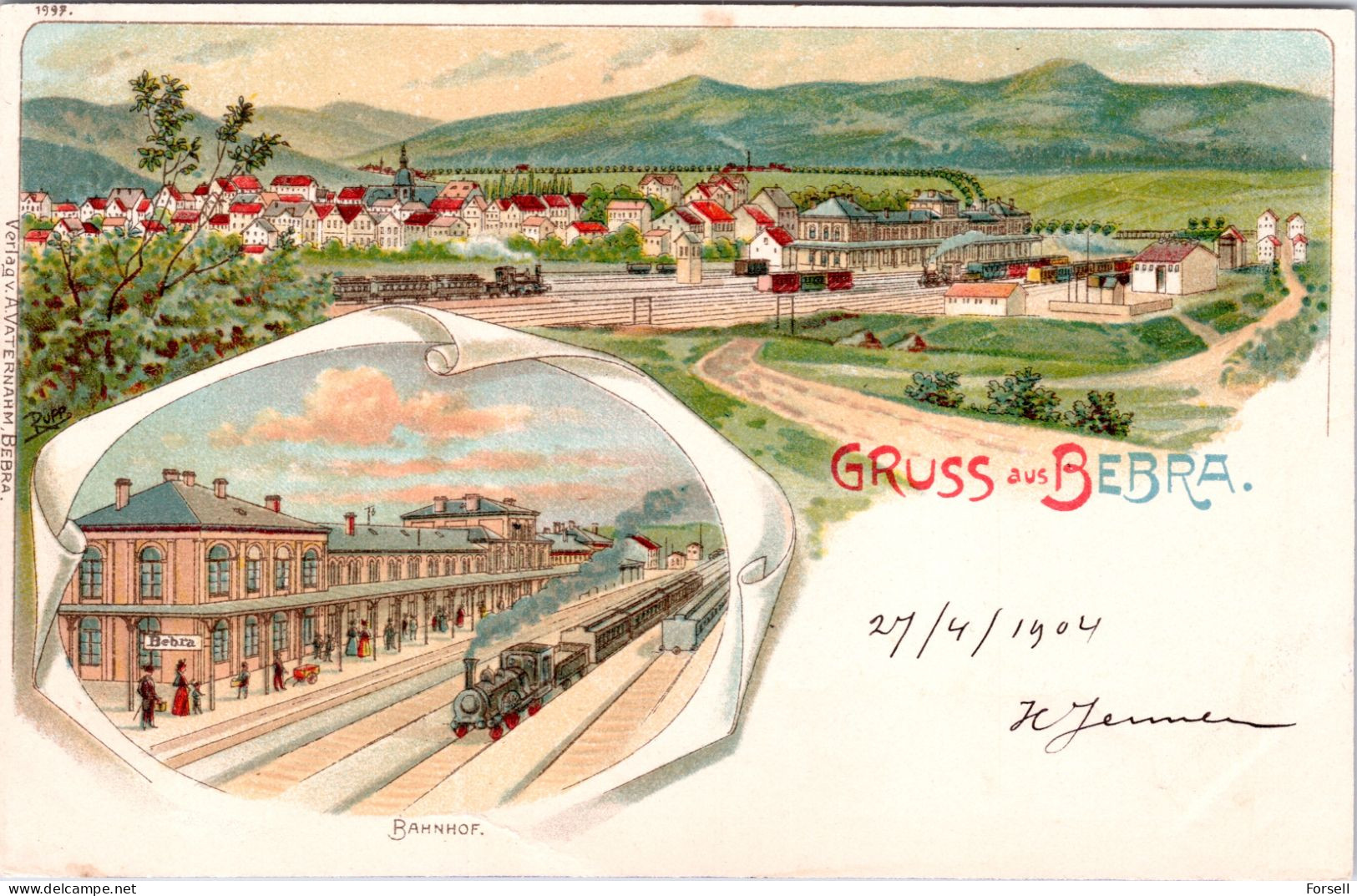 Gruss Aus Bebra (Datiert 1904) - Bebra