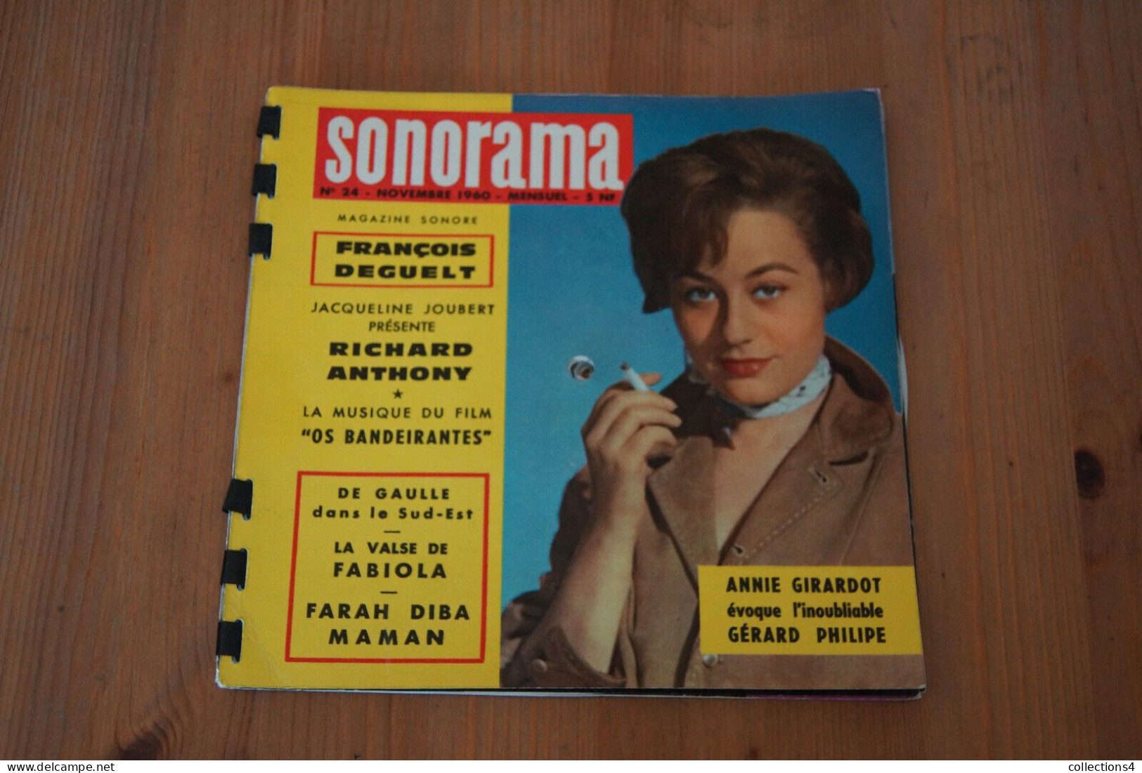 SONORAMA N° 24 NOV 1960 ANNIE GIRARDOT RICHARD ANTHONY FRANCOIS DEGUELT ET + - Spezialformate