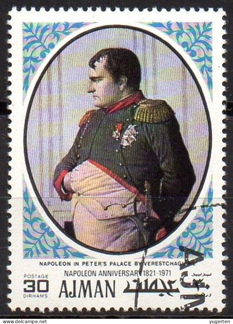 AJMAN 1971 - 1v - Oblitéré - Used - CTO - 150th Anniversary Of Death Of Napoleon Bonaparte - Napoleone - France - Napoleón