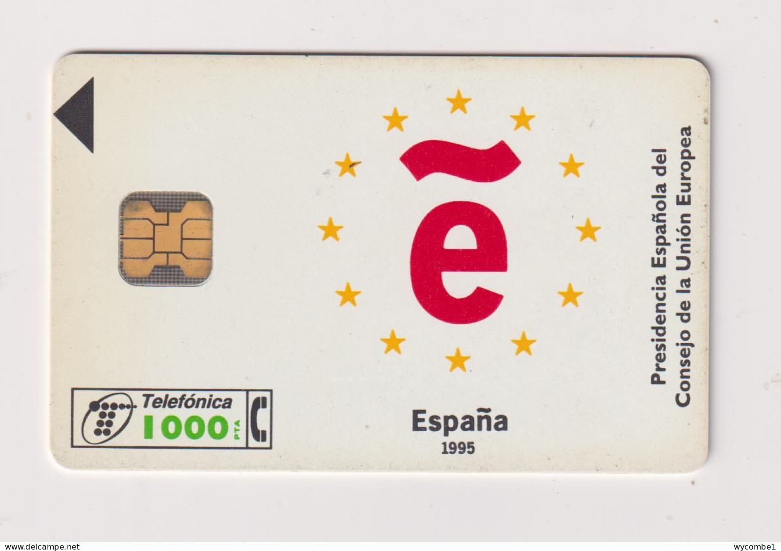 SPAIN - European Presidency Chip Phonecard - Commemorative Advertisment