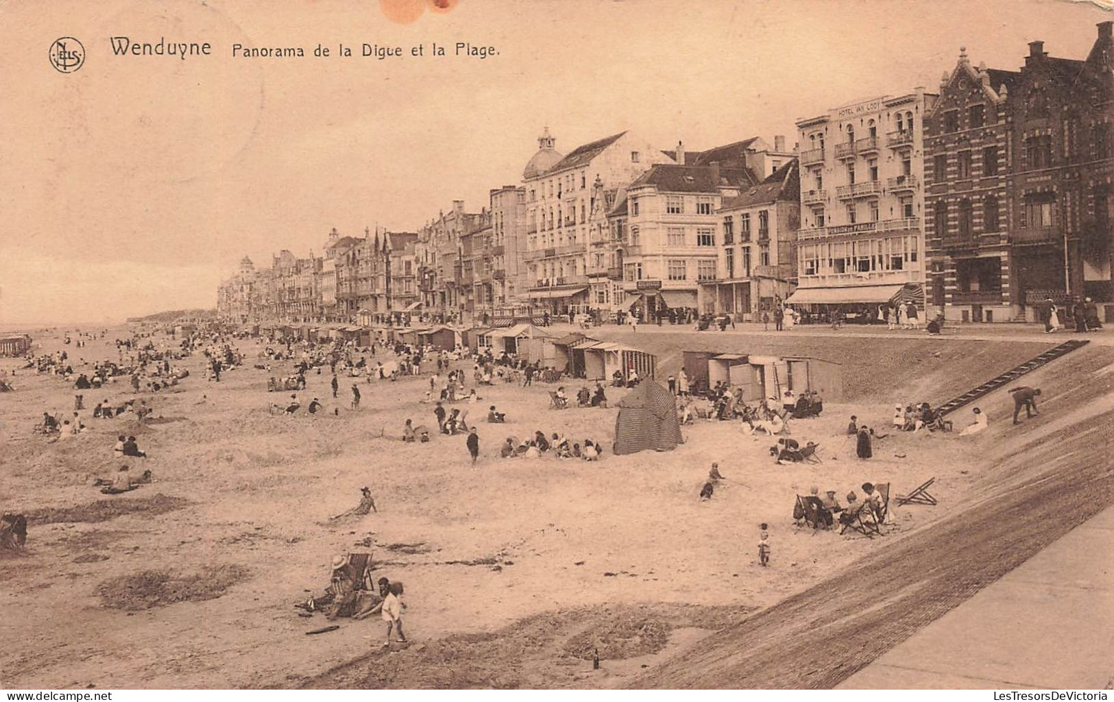 BELGIQUE - Wenduyne - Panorama De La Digue - Plage - Animé - Carte Postale Ancienne - Wenduine