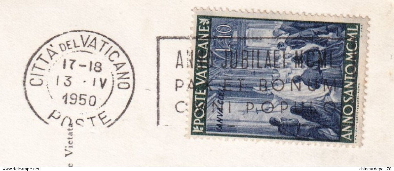 PAPE CITTA DEL VATICANO 1950 POSTE VATICANE VATICAN - Enteros Postales