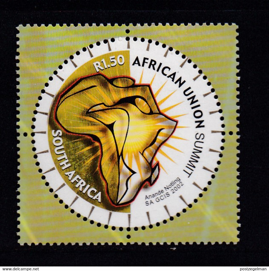 RSA, 2002, MNH Stamp(s), African Union Summit, SACC Nr(s). 1492, Scannr. M9091 - Neufs