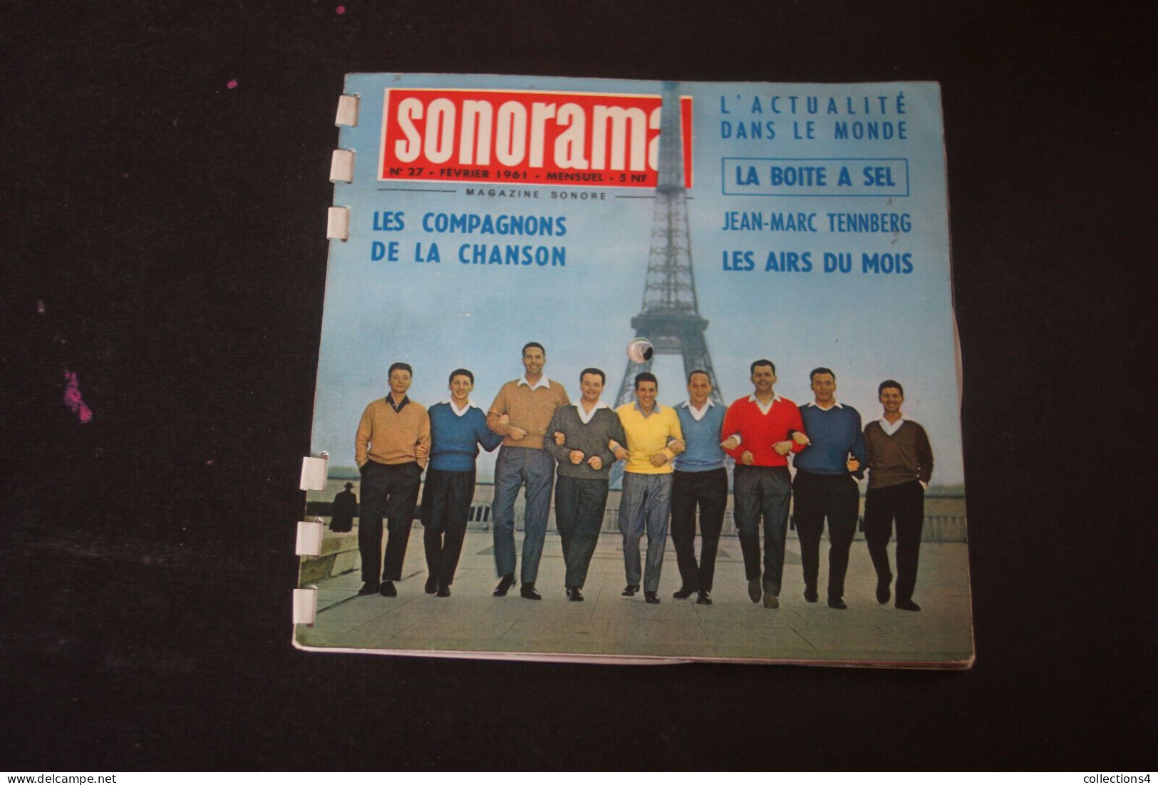 SONORAMA N°27 FEV 1961 COMPAGNONS DE LA CHANSON.J M TENNBERG.JACQUELINE KENNEDY  ET + - Speciale Formaten