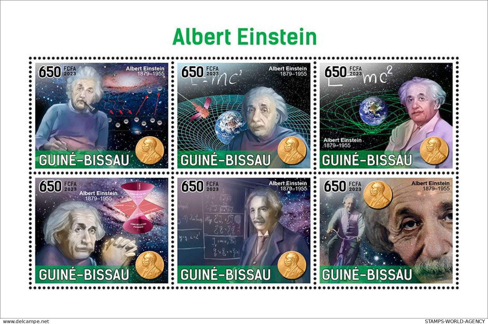 2024-02 - GUINEA BISSAU- ALBERT EINSTEIN             6V  MNH** - Fysica