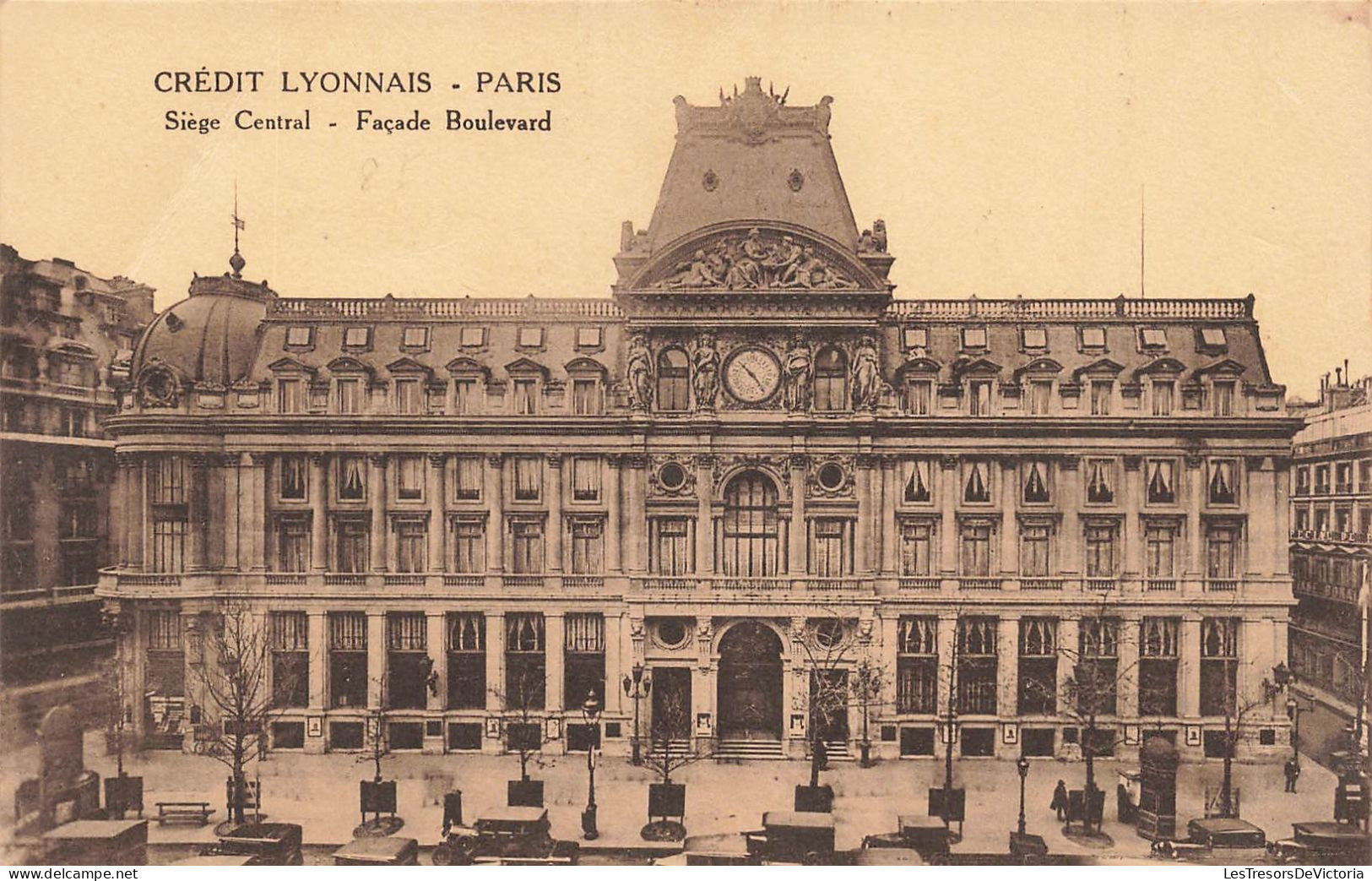 FRANCE - Crédit Lyonnais - Paris - Siège Central - Vue Générale De La Façade Boulevard - Carte Postale Ancienne - Kerken