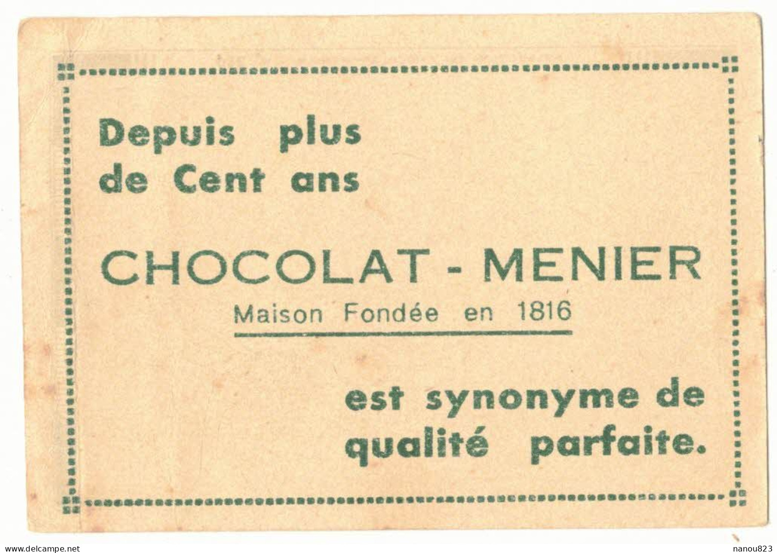 IMAGE CHROMO CHOCOLAT MENIER N° 240 ITALIE ROME CHÂTEAU SAINT ANGE  ARCHITECTURE PATRIMOINE MAUSOLEE D'HADRIEN HISTOIRE - Menier