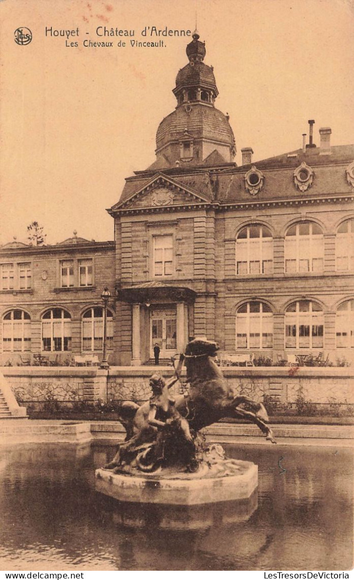 BELGIQUE - Houyet - Château D'Ardenne - Les Chevaux De Vinceault - Carte Postale Ancienne - Houyet