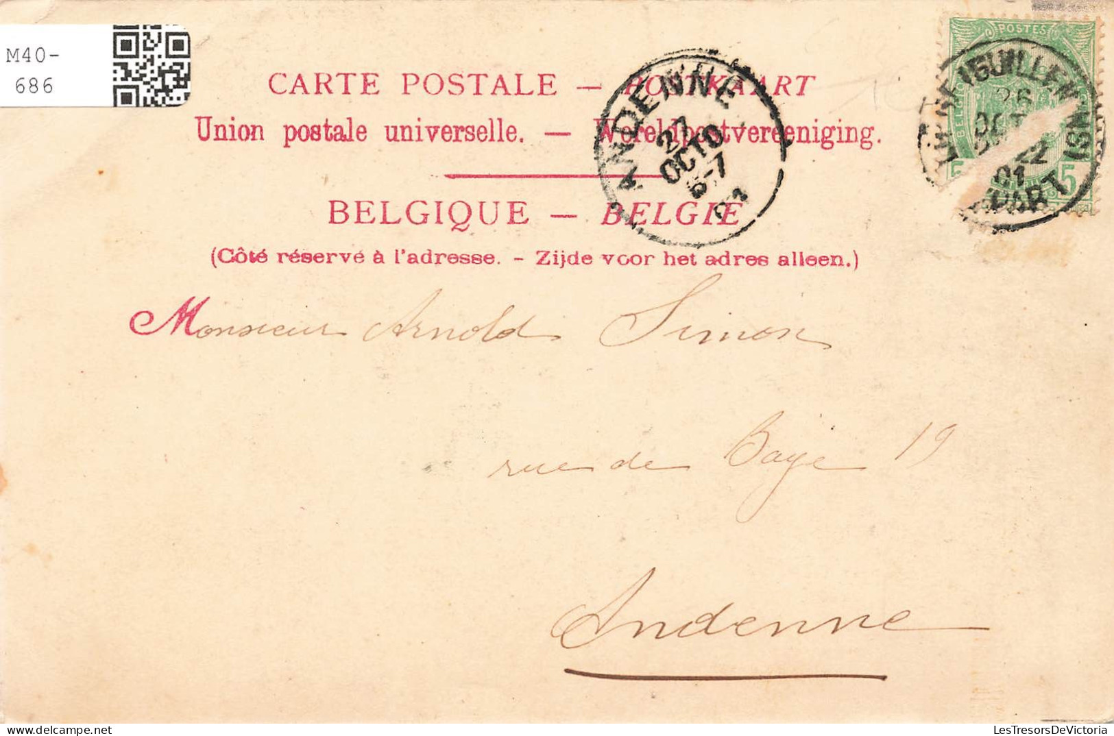 BELGIQUE - Dinant - Portique De L'Eglise Notre Dame - Dos Non Divisé - Carte Postale Ancienne - Dinant