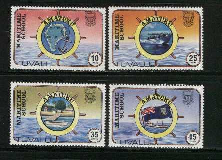 TUVALU 1982 MNH Stamps Maritime School 154-157 - Tuvalu