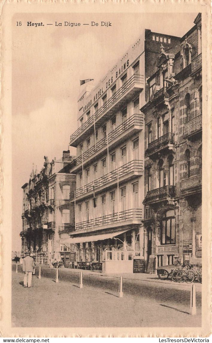 BELGIQUE - Heyst - La Digue - De Dijk - Grand Hotel Des Bains - Carte Postale Ancienne - Heist