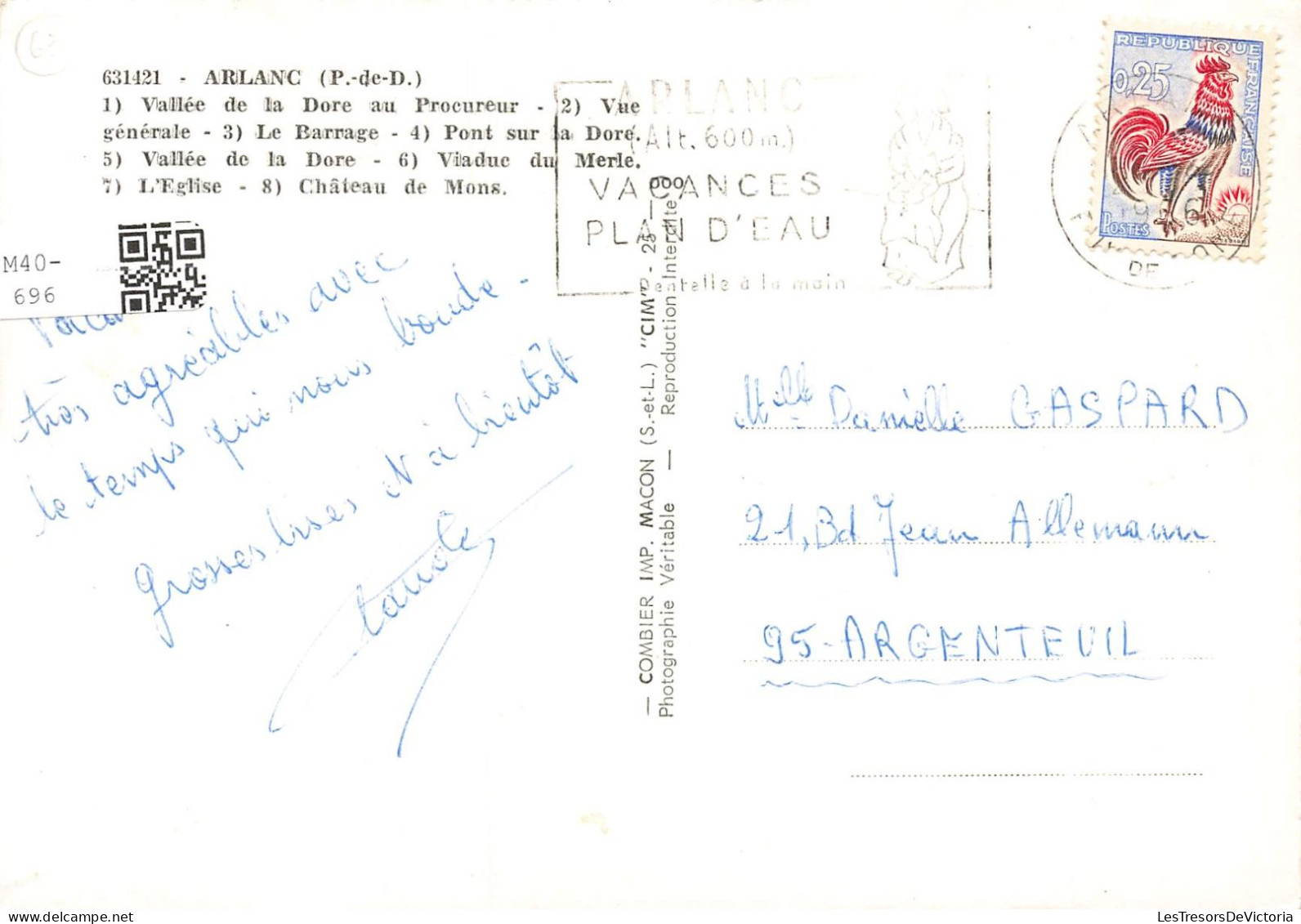 FRANCE - Arlanc - Souvenir - Multivues - Vallée De La Dore Au Procureur - Carte Postale - Autres & Non Classés