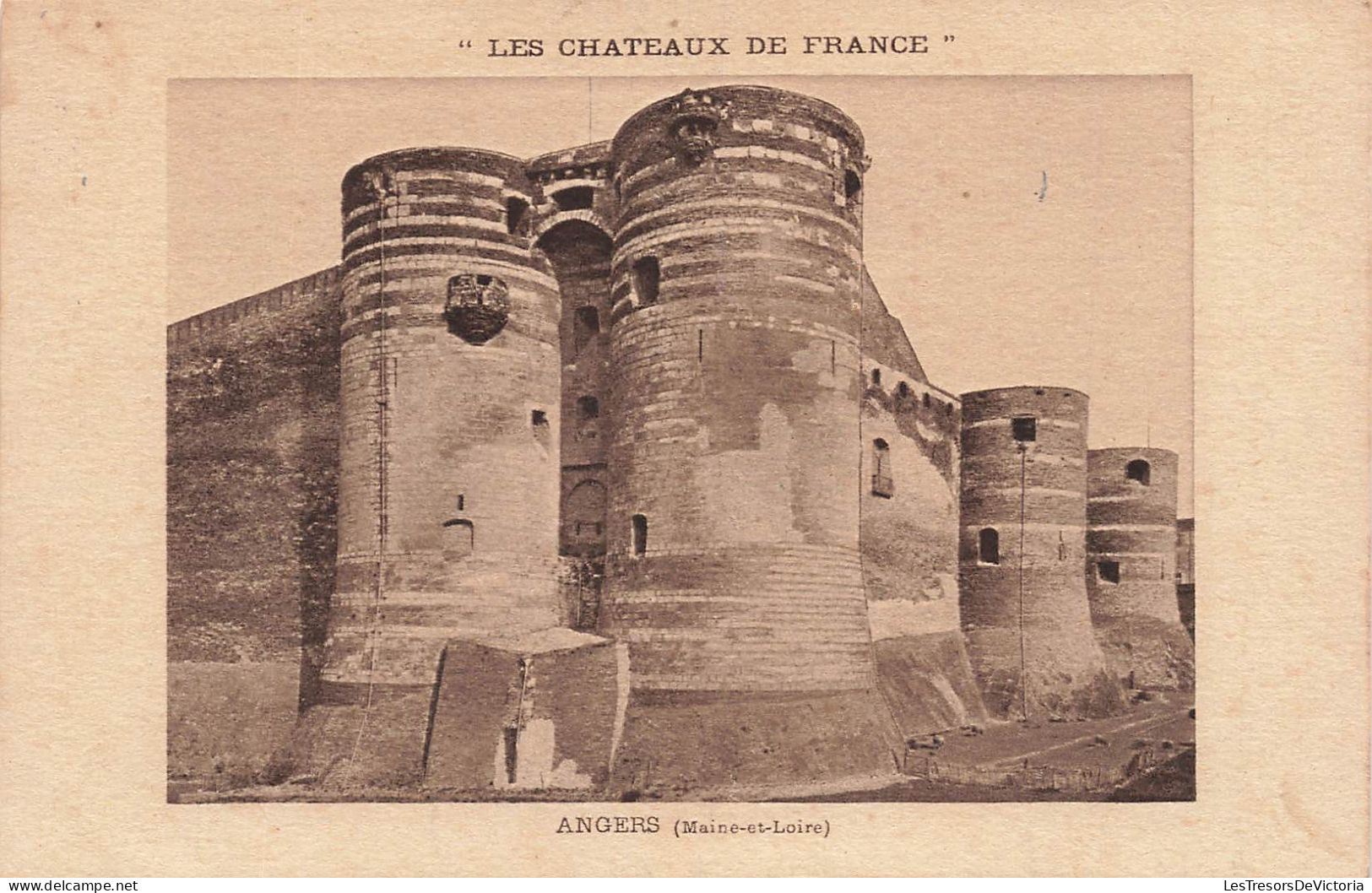 FRANCE - Vue Générale Du  Châteaux De France à L'extérieur - Angers (Maine-et-Loire) - Carte Postale Ancienne - Angers