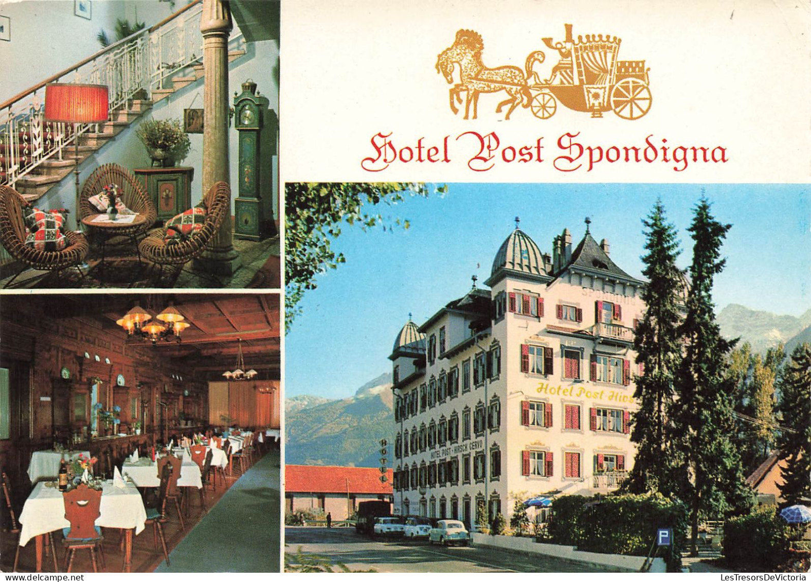 ITALIE - Spondigna - 880m - Prov Bozen - Hotel Post Hirschen - Carte Postale - Bolzano