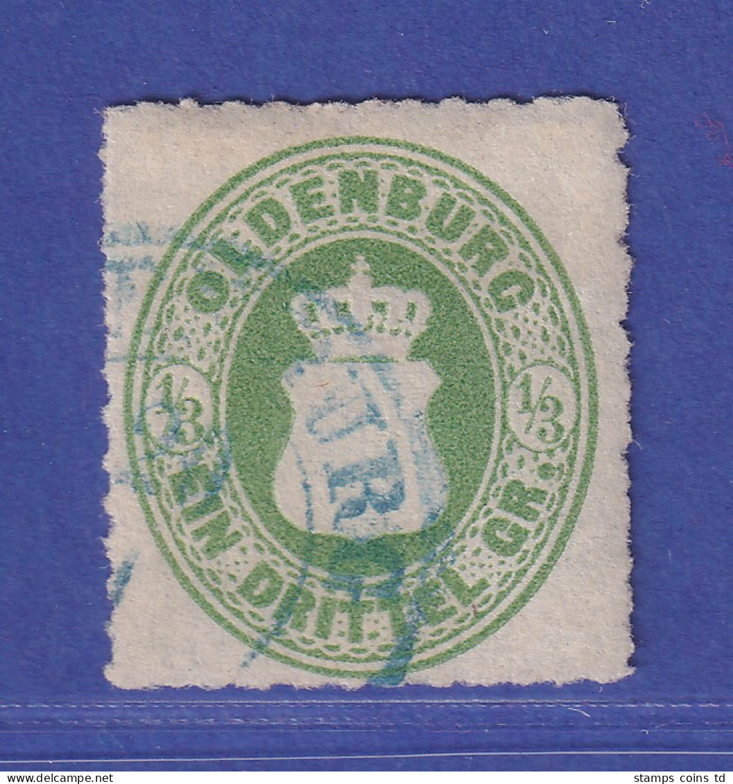Oldenburg 1862 Wappen 1/3 Groschen Mi.-Nr. 15 A  Gestempelt - Oldenbourg