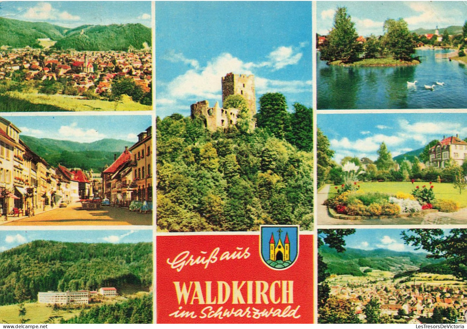 ALLEMAGNE - Gruss Aus Waldkirch Im Schwarzwald - Multivues - Château - Carte Postale - Waldkirch