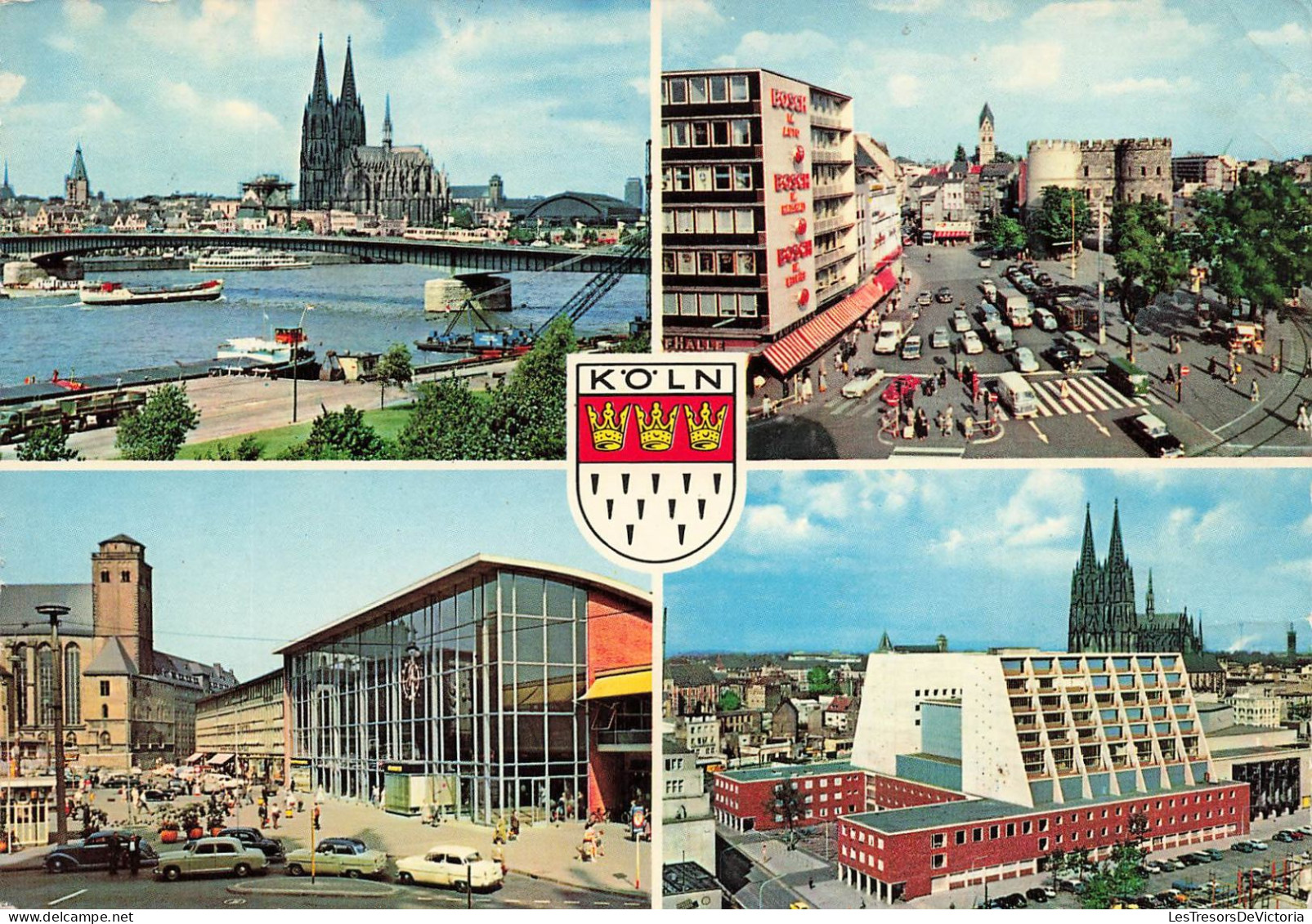 ALLEMAGNE - Köln - Pont - Fleuve - Multivues - Carte Postale - Koeln