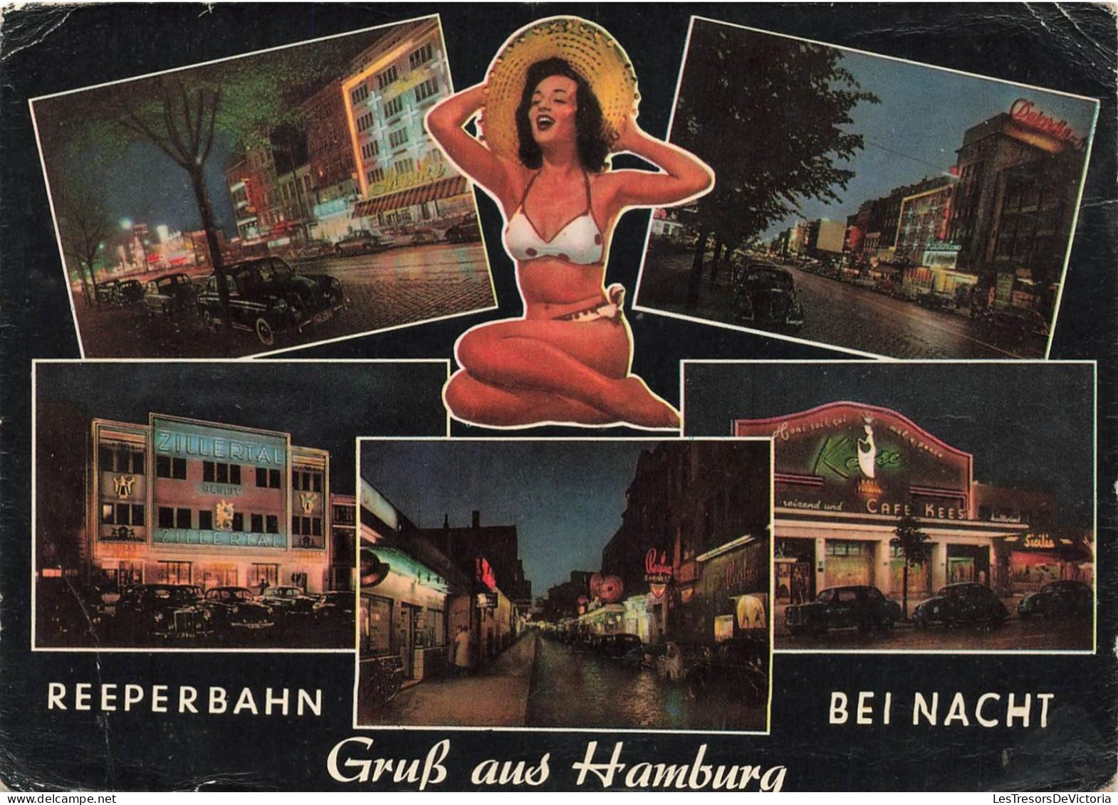 ALLEMAGNE - Reeperbahn - Gruss Aus Hamburg Bei Nacht - Multivues - Carte Postale - Sonstige & Ohne Zuordnung