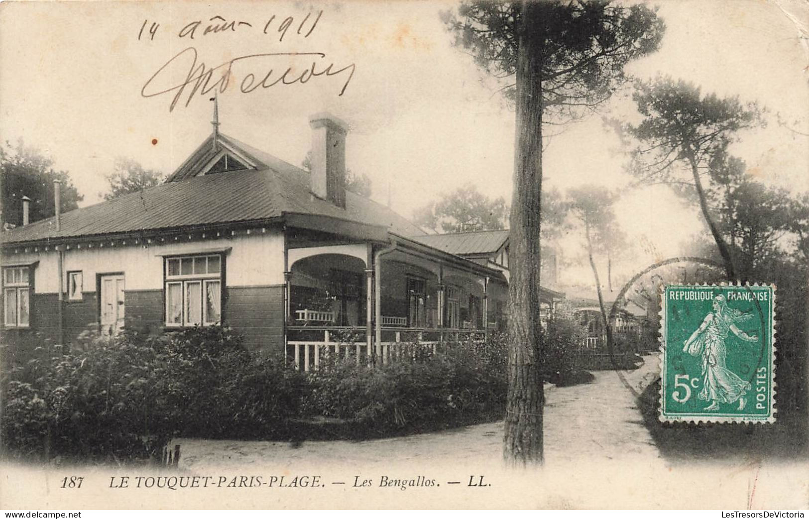 FRANCE - Le Touquet Paris Plage - Vue En Générale De L'entrée - Les Bengallos - L L - Carte Postale Ancienne - Montreuil