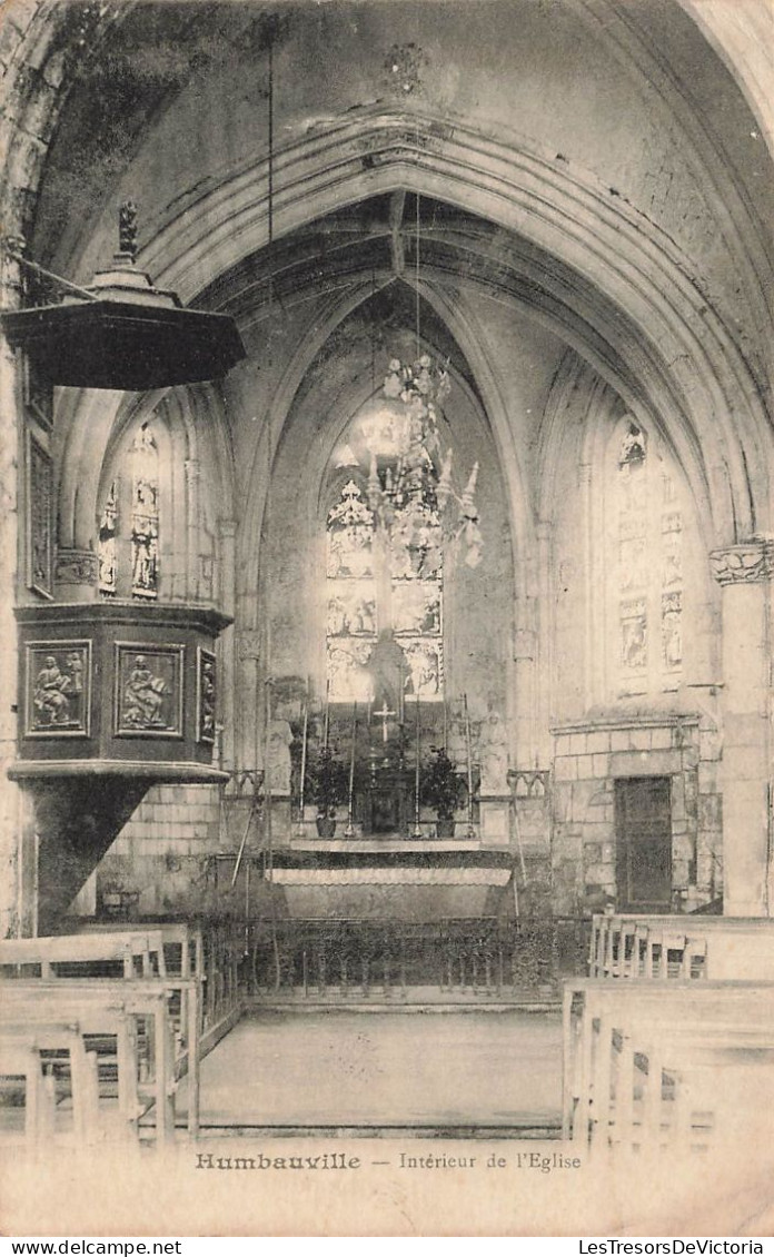 FRANCE - Humbauville - Vue Générale De L'intérieur De L'église - Carte Postale Ancienne - Vitry-le-François