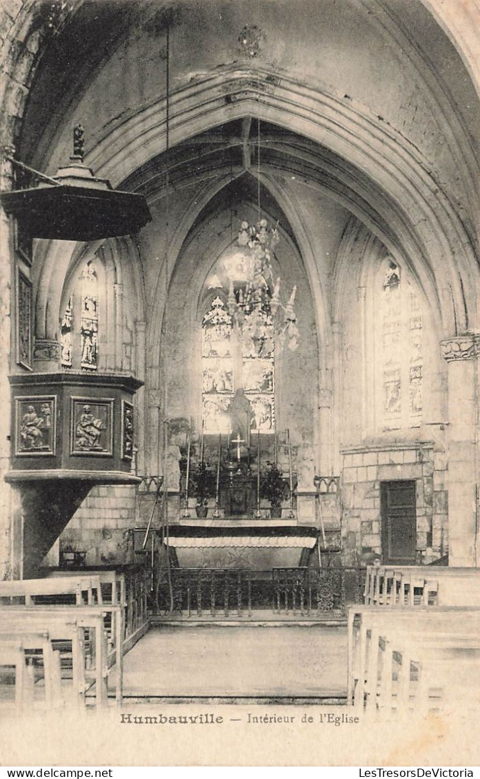 FRANCE - Humbauville - Vue Générale De L'intérieur De L'église - Carte Postale Ancienne - Vitry-le-François
