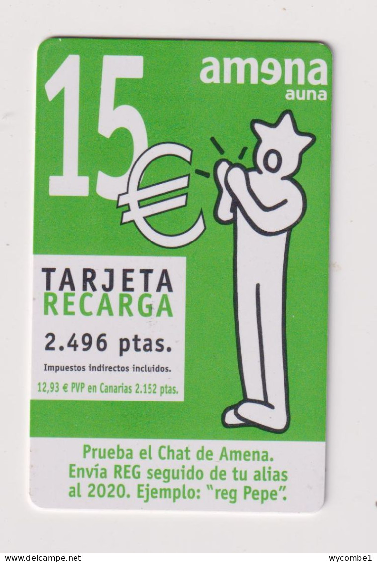 SPAIN - Amena Remote Phonecard - Commemorative Advertisment