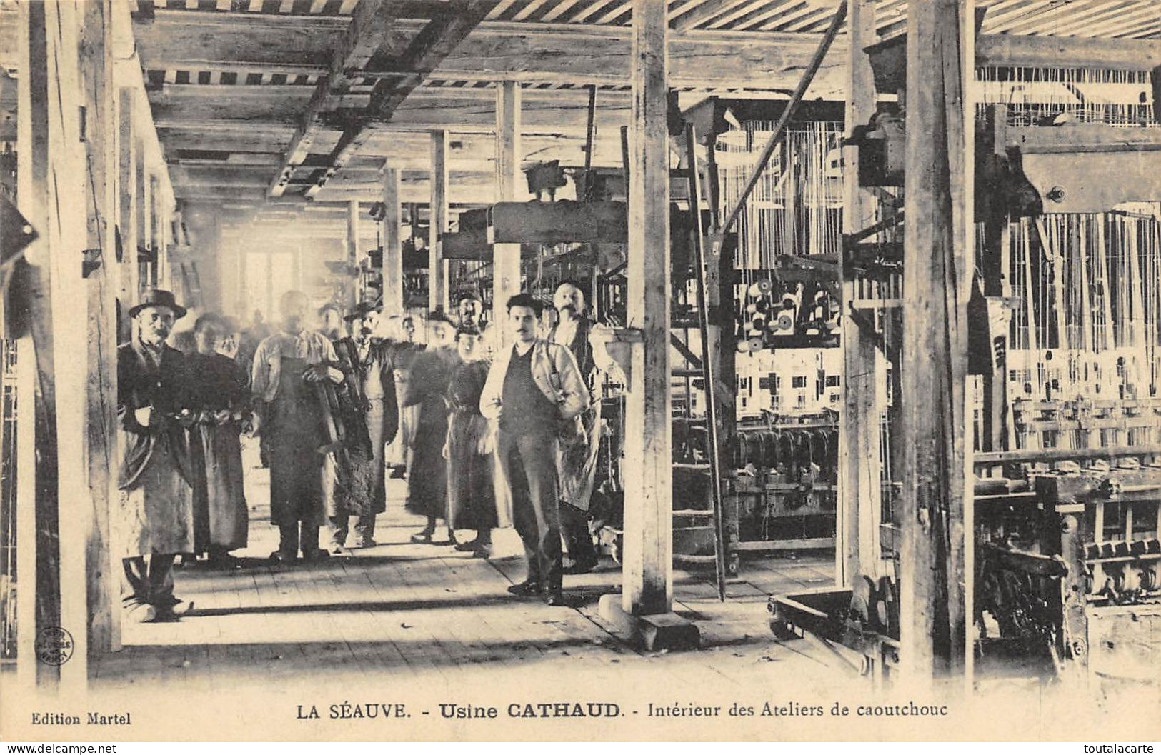 CPA 43 LA SEAUVE USINE CATHAUD INTERIEUR DES ATELIERS DE CAOUTCHOUC - Otros & Sin Clasificación