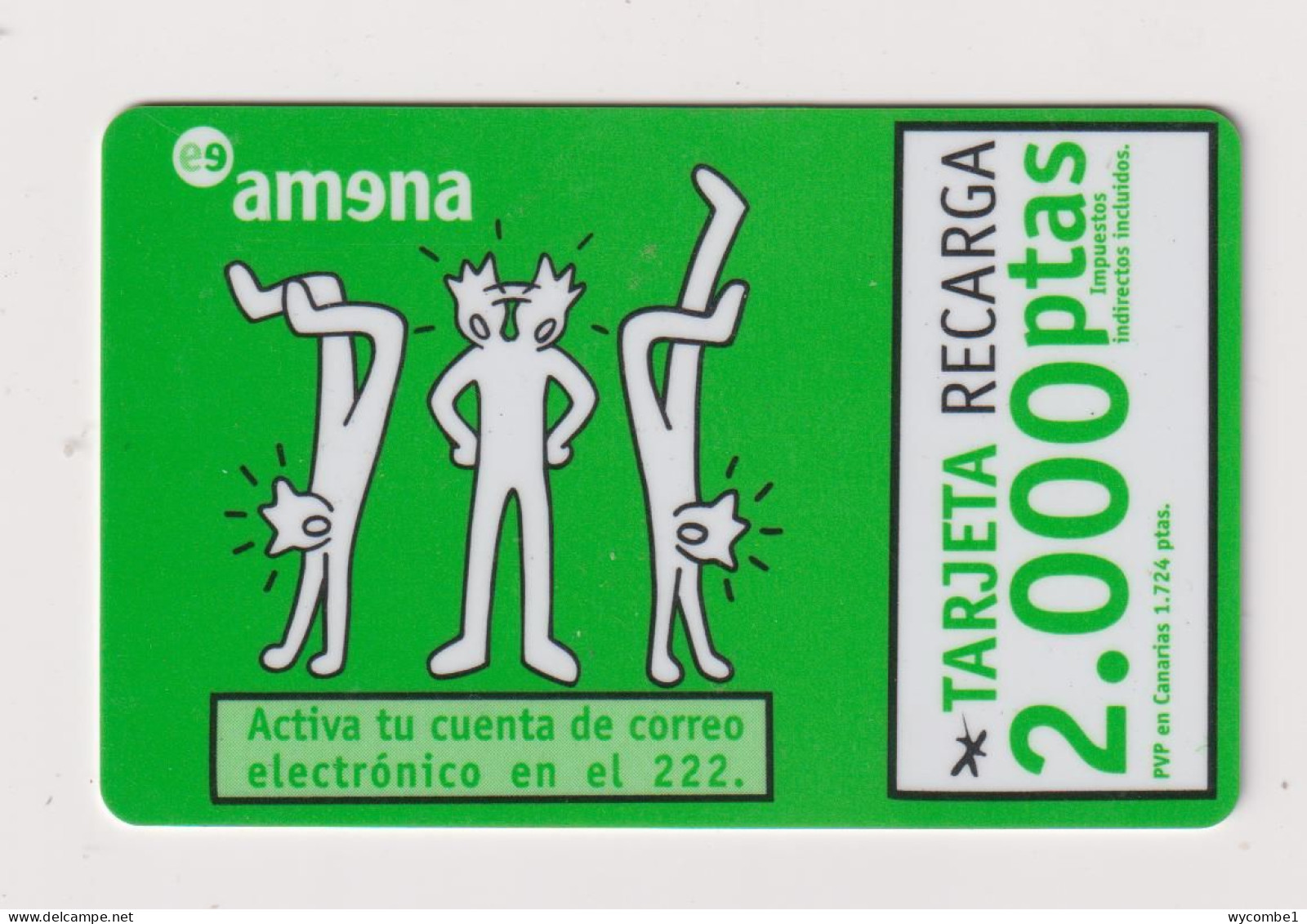 SPAIN - Amena Remote Phonecard - Conmemorativas Y Publicitarias