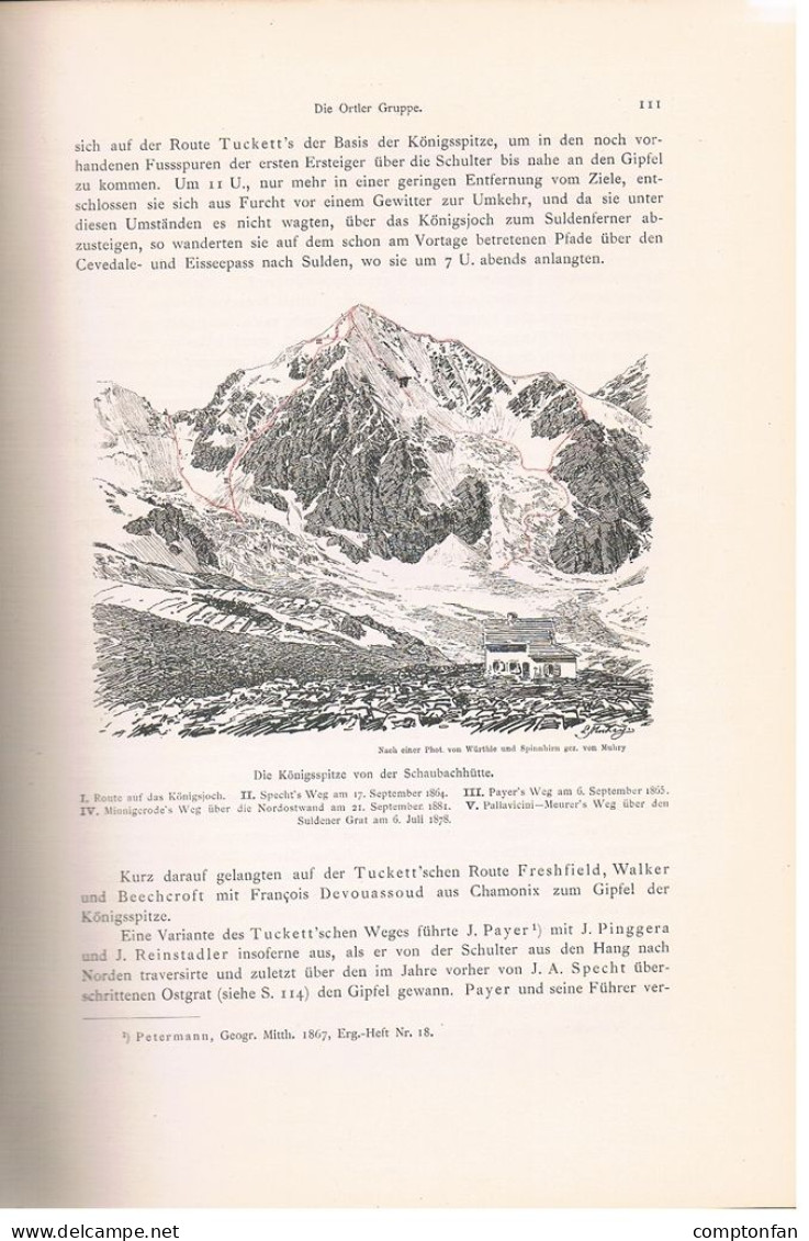 B100 888 Erschließung Der Ostalpen Alpenverein Alpinismus 2. Band 1894 !! - Libri Vecchi E Da Collezione