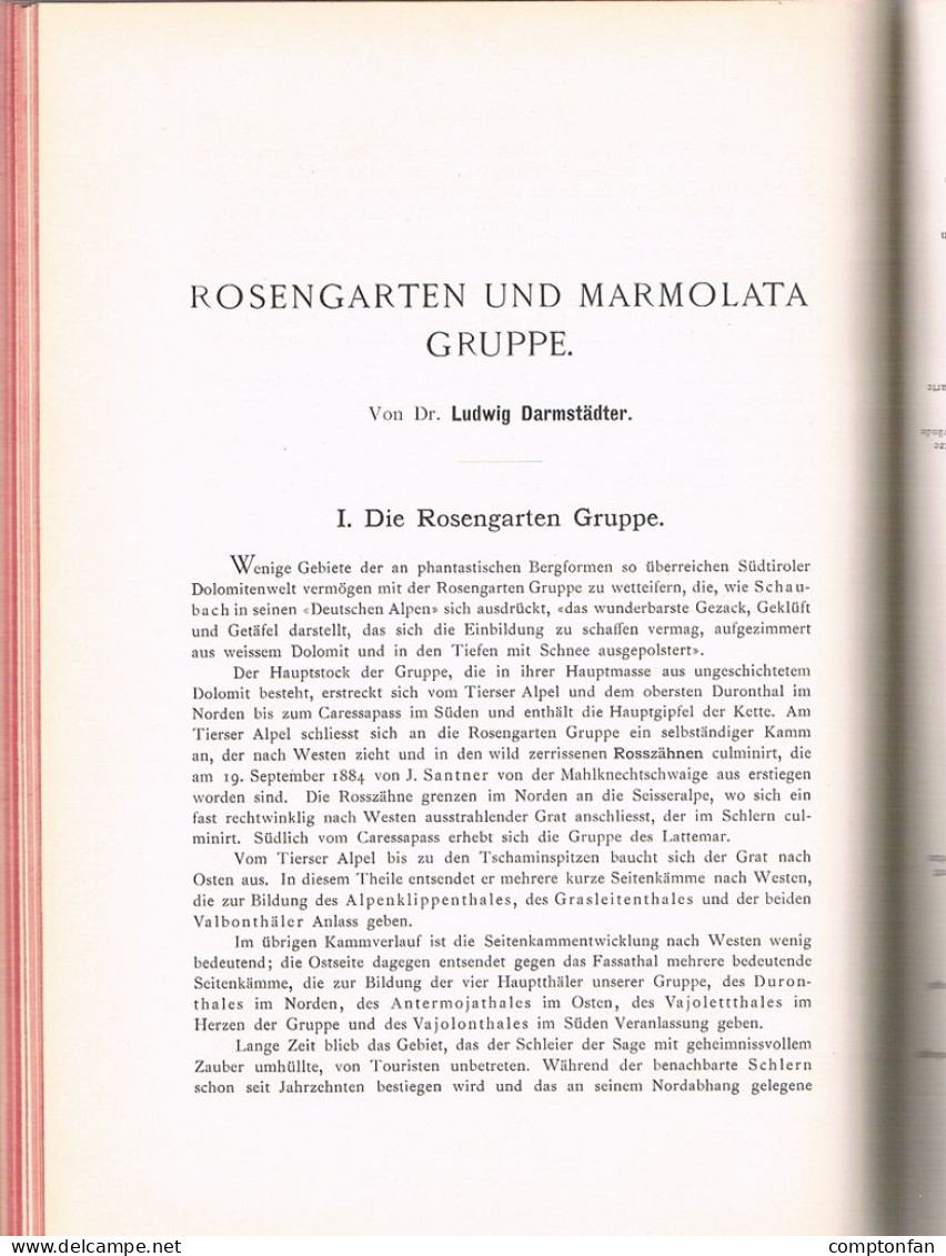 B100 889 Erschließung Der Ostalpen Alpenverein Alpinismus 3. Band 1894 !! - Oude Boeken