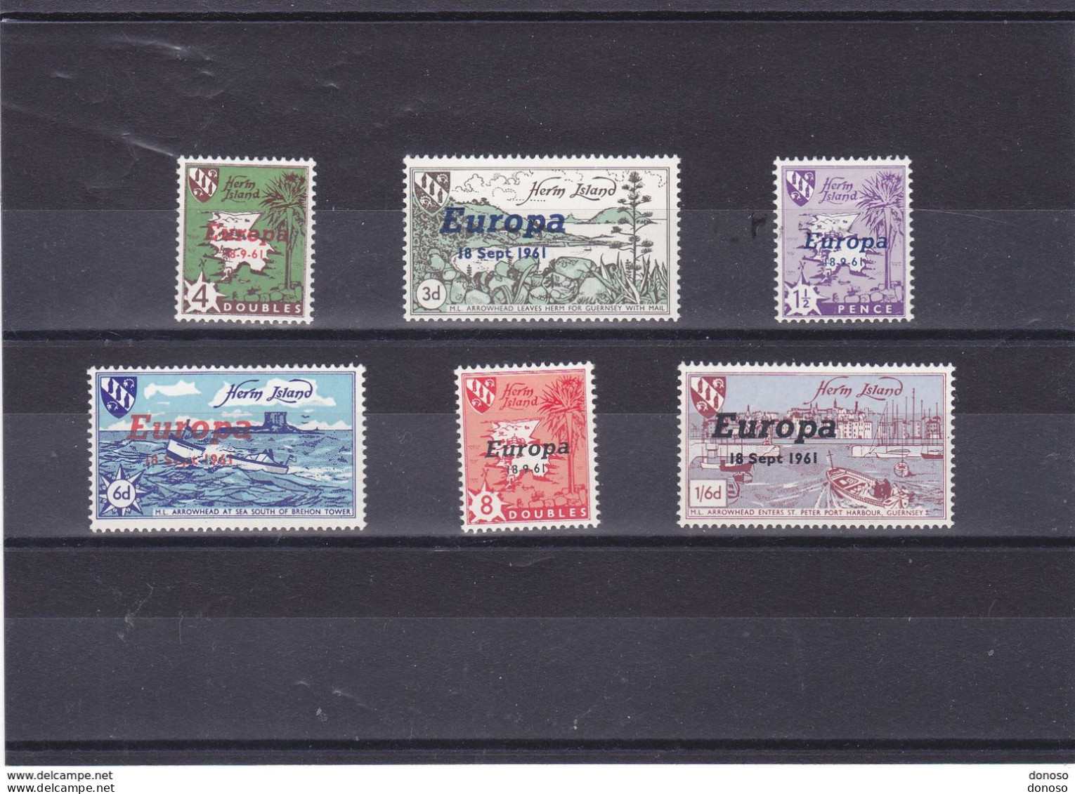 HERM 1961 EUROPA NEUF** MNH - Local Issues