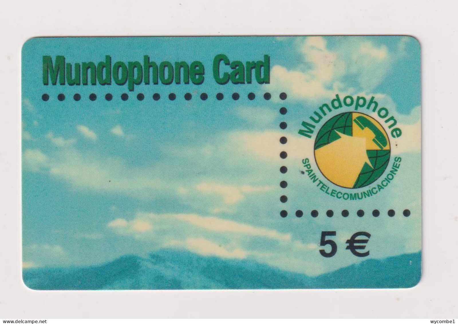 SPAIN - Mundophone Remote Phonecard - Conmemorativas Y Publicitarias