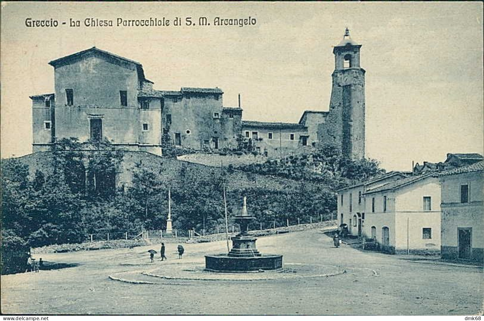 GRECCIO ( RIETI ) LA CHIESA PARROCCHIALE DI S. M. ARCANGELO- EDIZIONE BUCARI - SPEDITA 1939 (19332) - Rieti