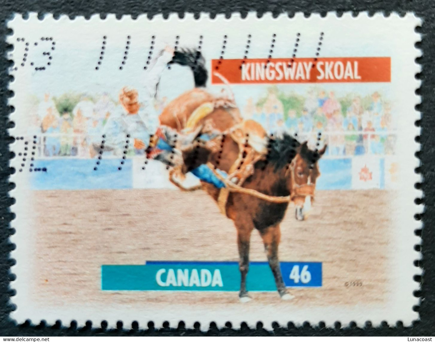 Canada 1999 USED  Sc 1792,   46c   Horses, Perf. 13.0 X 13.4 - Usati