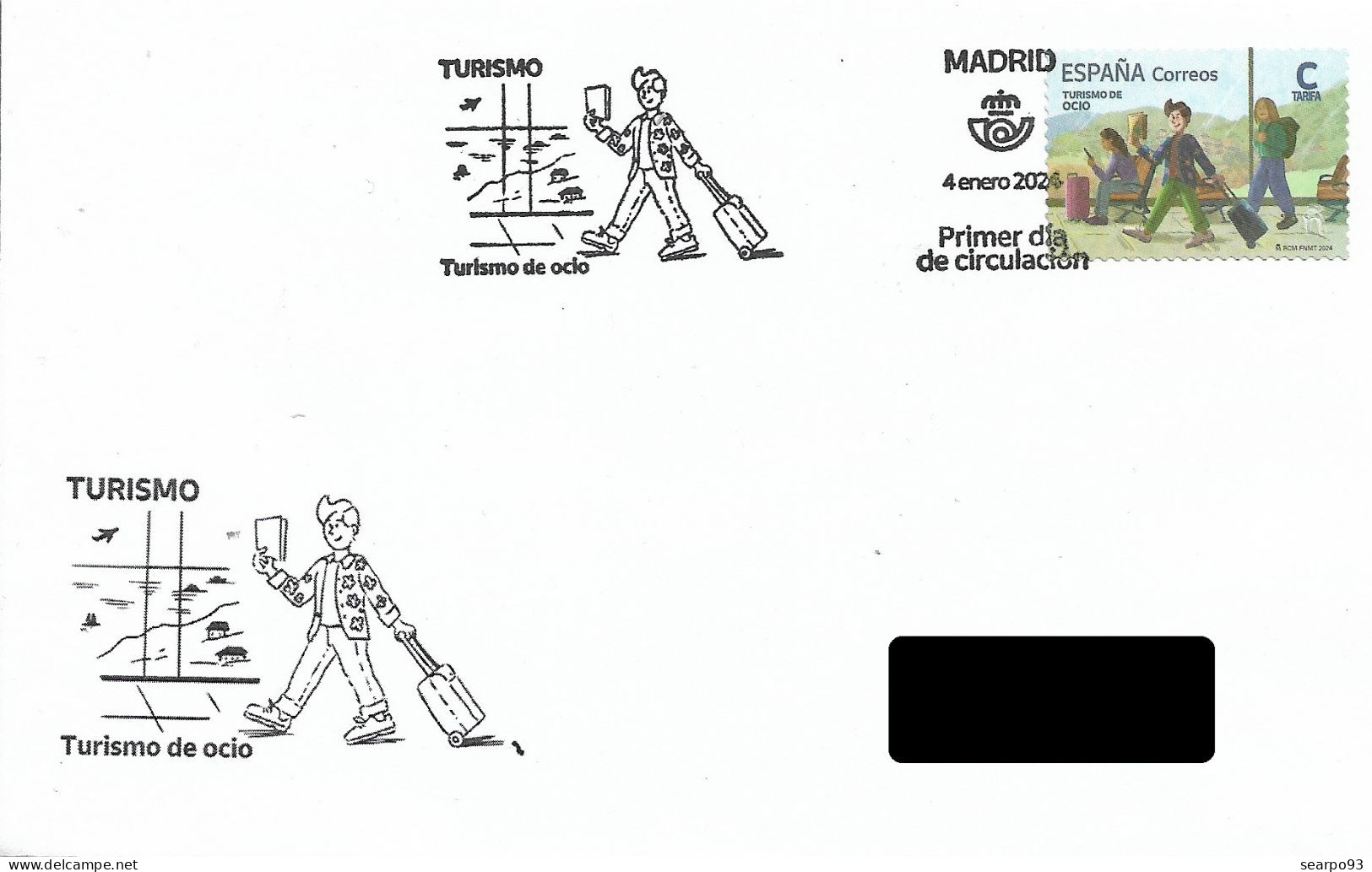 SPAIN. FDC. LEISURE TOURISM. 2024 - FDC