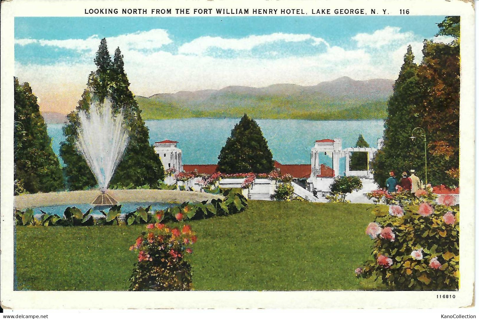 Lake George, NY, Looking North From Fort William Henry Hotel, Nicht Gelaufen - Lake George