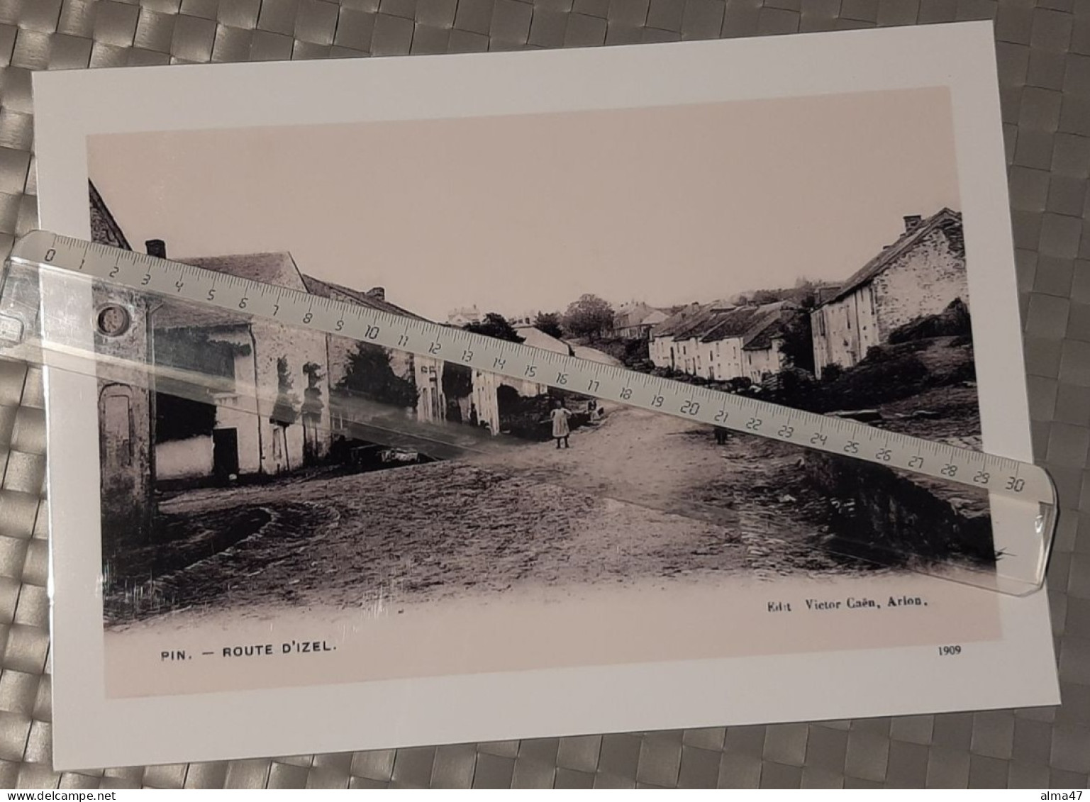 Pin (Belgique) - Reproduction Photo A4 Plastifiée - Collection D'expositions - Route D'Izel 1909 - Lieux