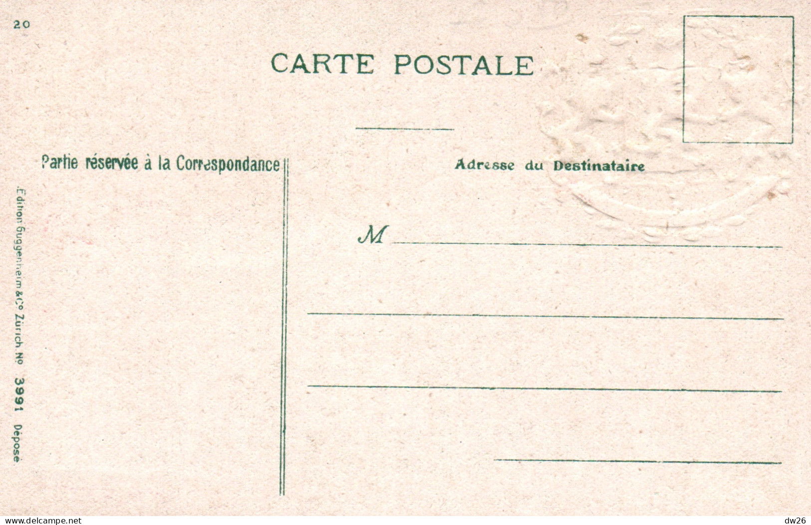 Représentation De Timbres - Belgique (Belgie) Carte Gaufrée De 1939 N° 16917 - Photo Bruxelles Palais De Justice - Timbres (représentations)