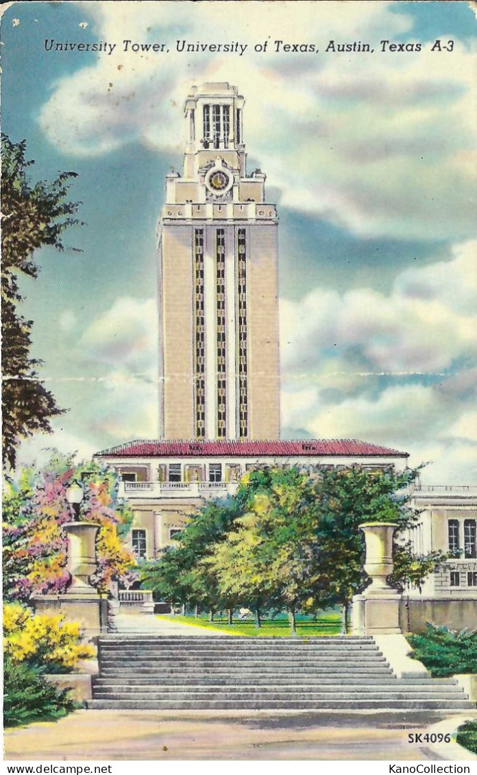 Austin, Texas, University Tower, Nicht Gelaufen - Austin