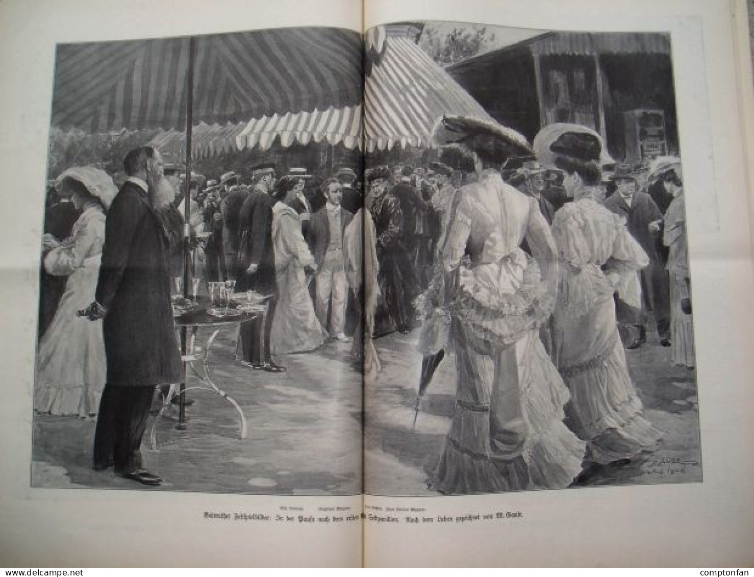 B100 905 Illustrirte Zeitung Bayreuth Paris Starnberger See 1904 Rarität !