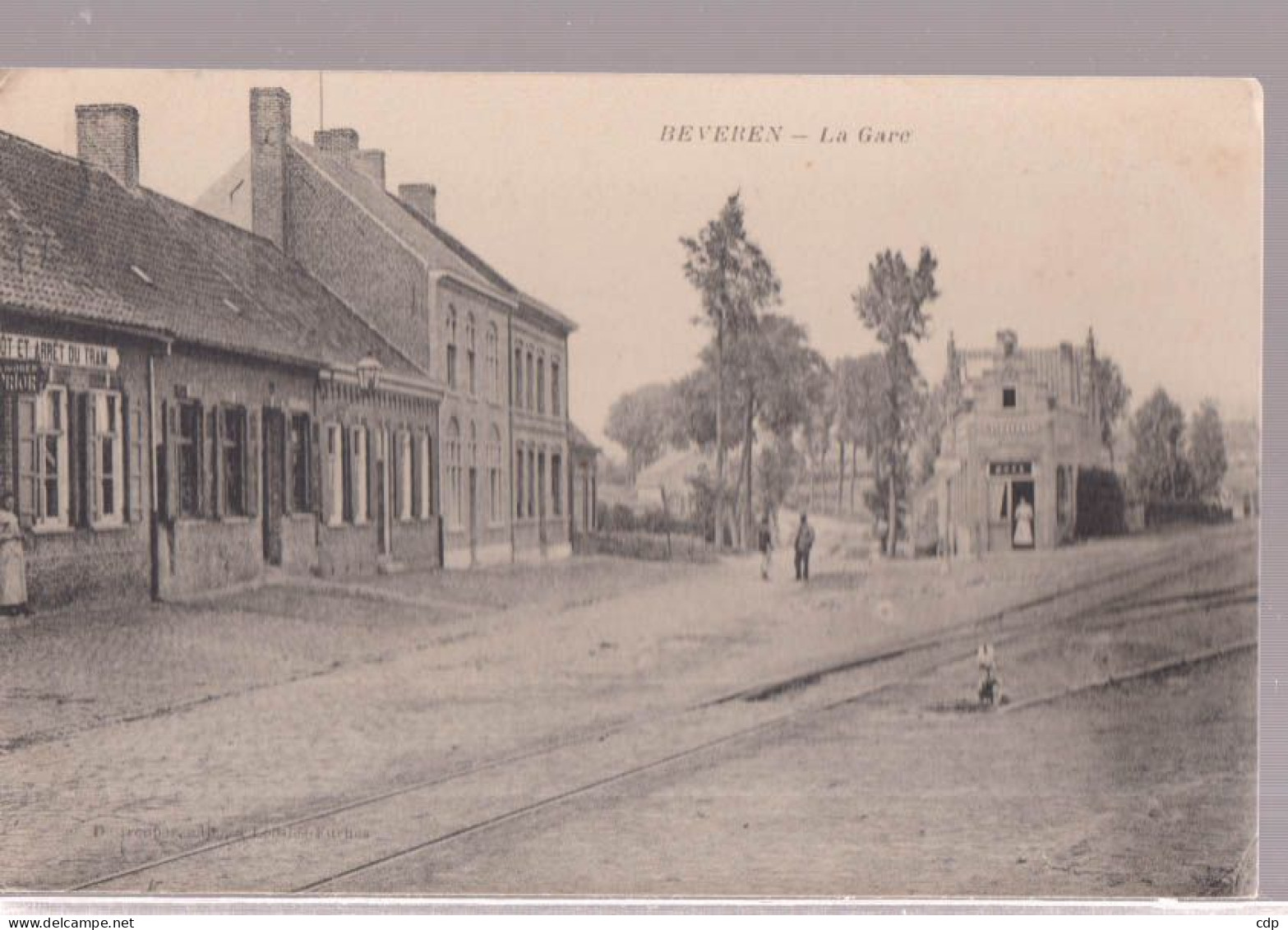 Cpa Beveren  Gare  1917 - Alveringem