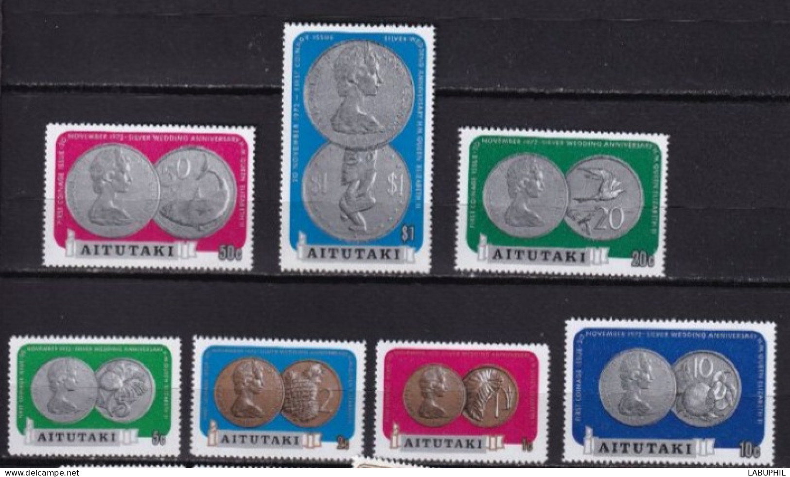 AIUTAKI  NEUF MNH **  1973 Monnaies - Aitutaki