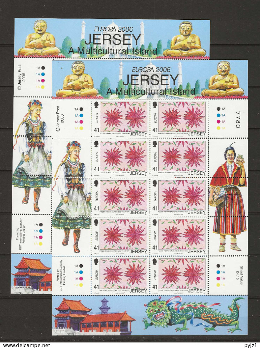 2006 MNH Jersey Sheets Postfris** - 2006