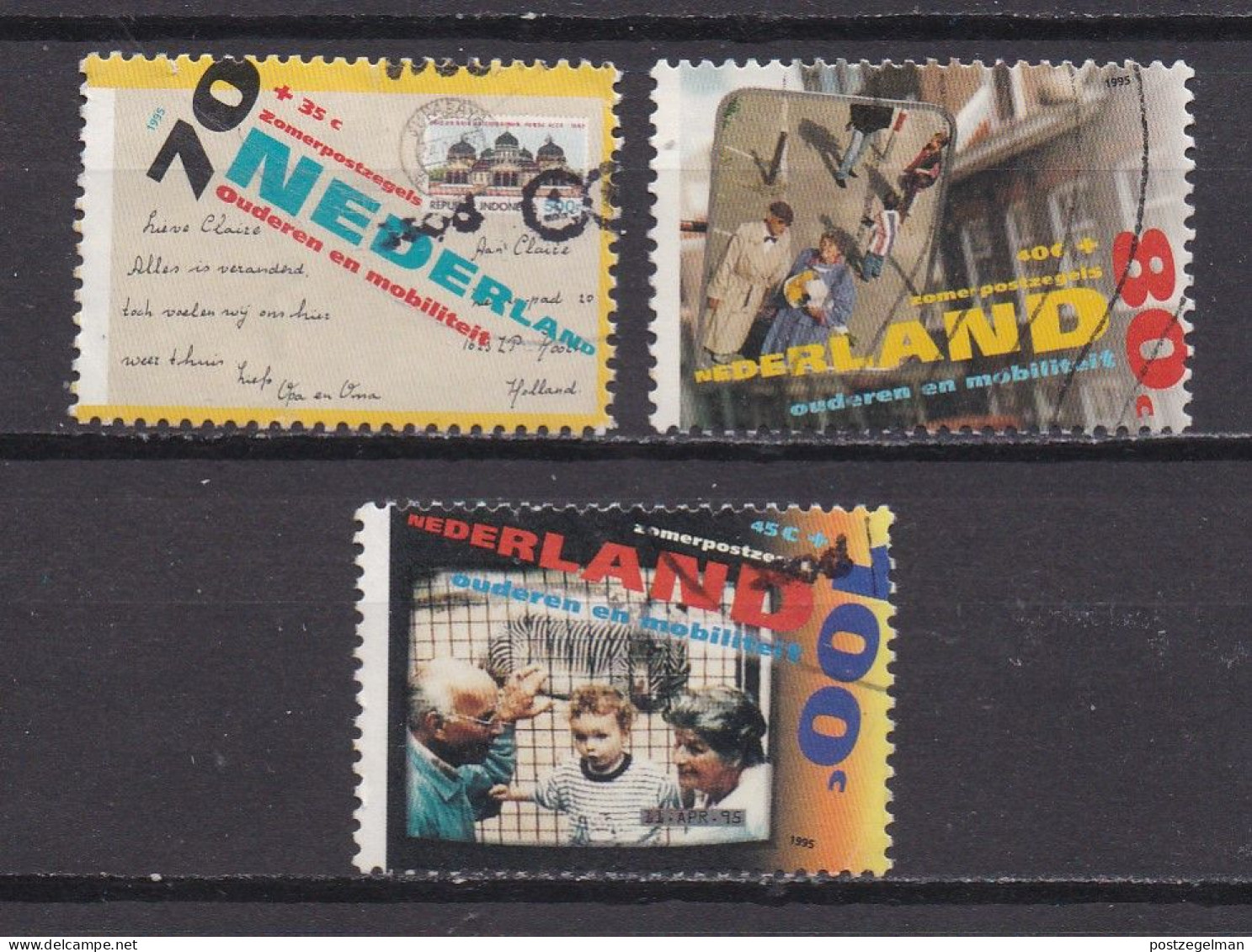 NETHERLANDS, 1995, Used Stamp(s) , Summer Issue , NVPH Nr. 1639-1641 , Scannr.18114 , - Gebruikt